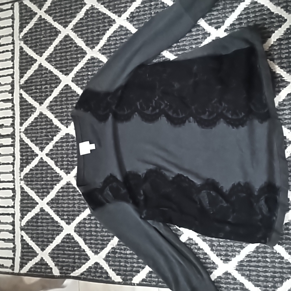 Black lace sweatshirts